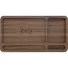 Organizatorius InLine WoodCharge su Qi įkrovimo paviršiumi, USB maitinimo šaltinis