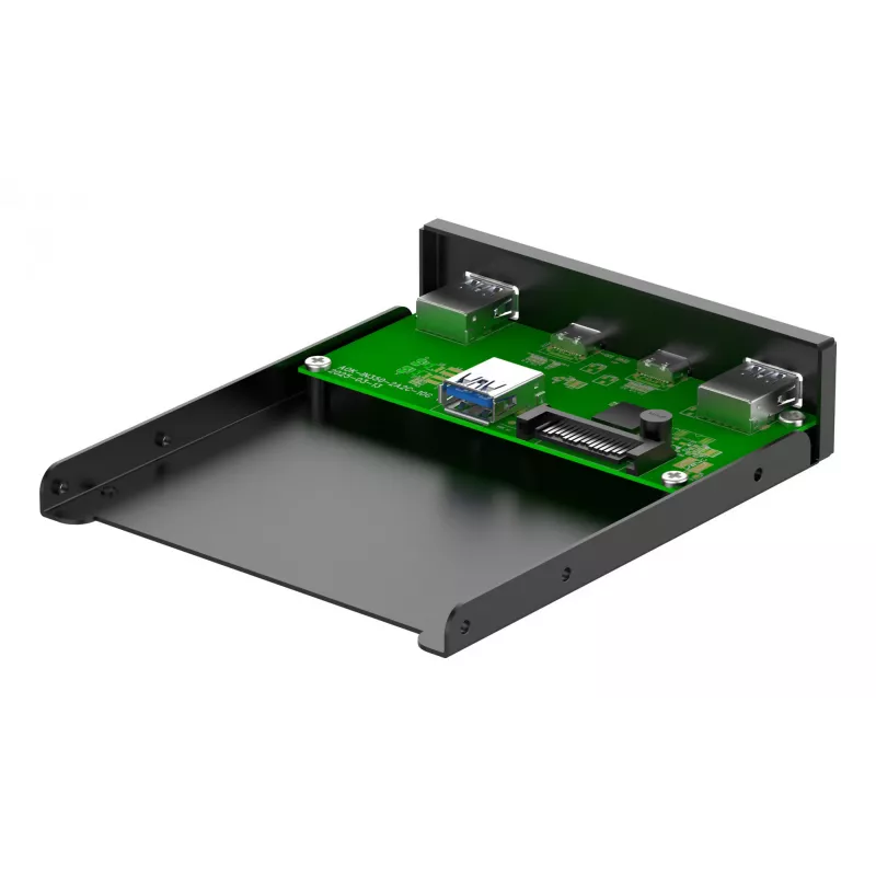 InLine 33456C diskelių įdėklo skydelis 8.89 cm (3.5 colio) I/O prievadų skydelis Juoda