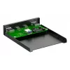 InLine 33456C diskelių įdėklo skydelis 8.89 cm (3.5 colio) I/O prievadų skydelis Juoda