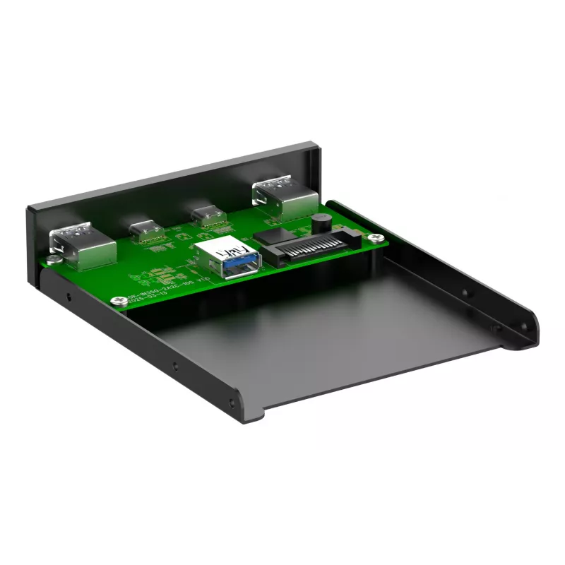 InLine 33456C diskelių įdėklo skydelis 8.89 cm (3.5 colio) I/O prievadų skydelis Juoda