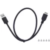 InLine 33456C diskelių įdėklo skydelis 8.89 cm (3.5 colio) I/O prievadų skydelis Juoda