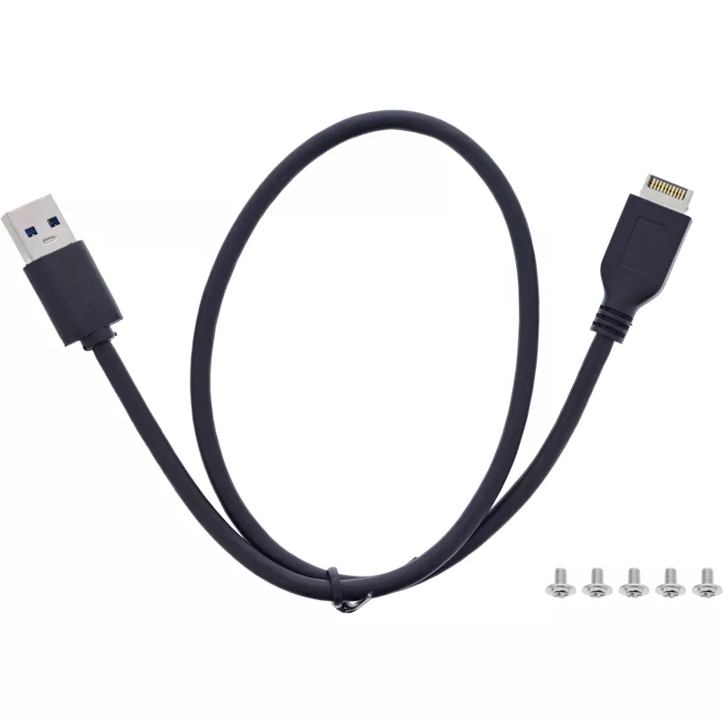 InLine 33456C diskelių įdėklo skydelis 8.89 cm (3.5 colio) I/O prievadų skydelis Juoda