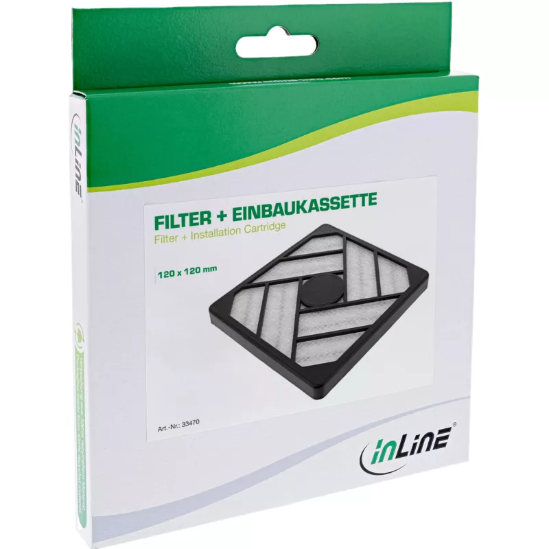 „InLine“ filtras + montavimo kasetė, 120 x 120 mm