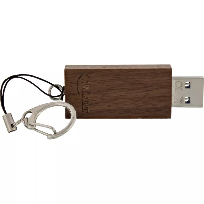 InLine USB 3.0 Flash diskas, woodline riešutmedis, su raktų pakabuku, 64GB