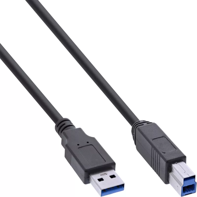 InLine USB 3.2 Gen.1 7 prievadų šakotuvas aliuminio korpuse su 2,5 A maitinimo šaltiniu, juodas