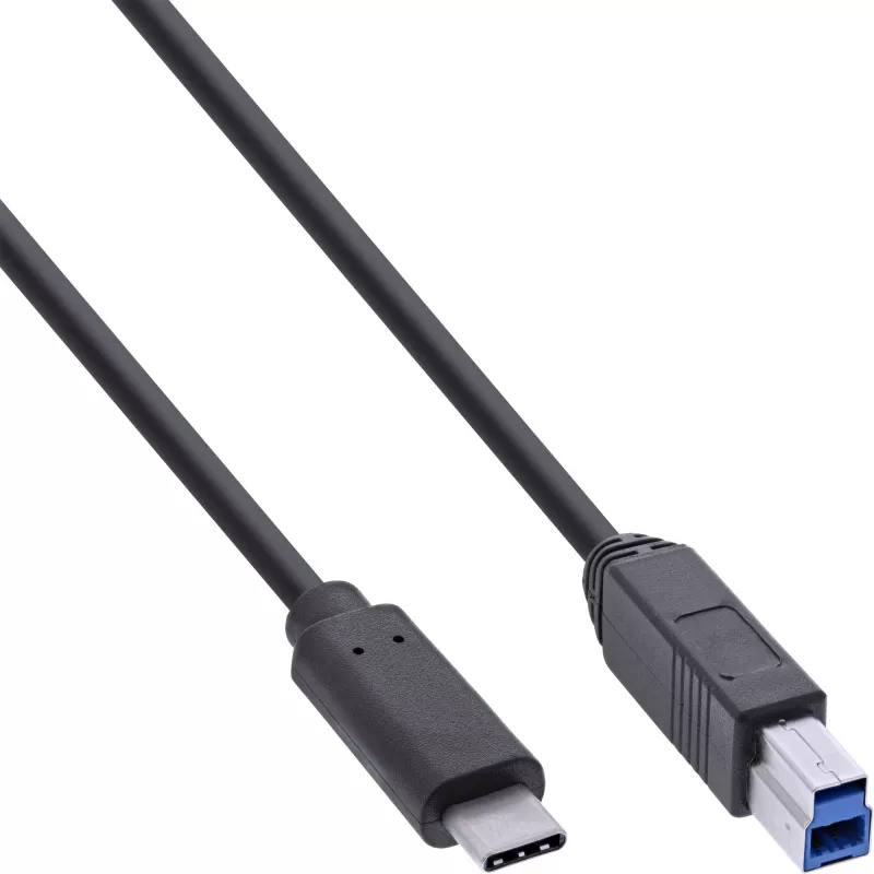 InLine USB 3.2 Gen.1 7 prievadų šakotuvas aliuminio korpuse su 2,5 A maitinimo šaltiniu, juodas