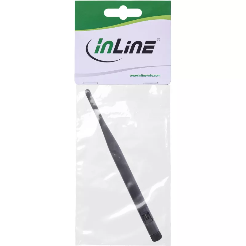 InLine WIFI guminė antena prieigos taškams ir maršrutizatoriams R-SMA 5dBi