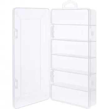 InLine mažų dalių dėžutė, 6 skyriai, 206x107x33mm, skaidri