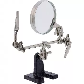 Laikiklis su didinamuoju stiklu InLine 43046I Universal Juoda Chrome
