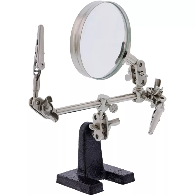 Laikiklis su didinamuoju stiklu InLine 43046I Universal Juoda Chrome