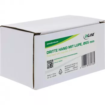 Laikiklis su didinamuoju stiklu InLine 43046I Universal Juoda Chrome