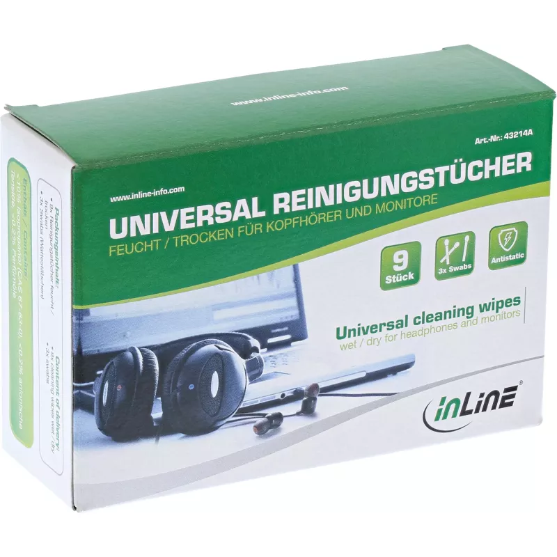 Valymo rinkinys InLine 43214A ausinėms ir monitoriams