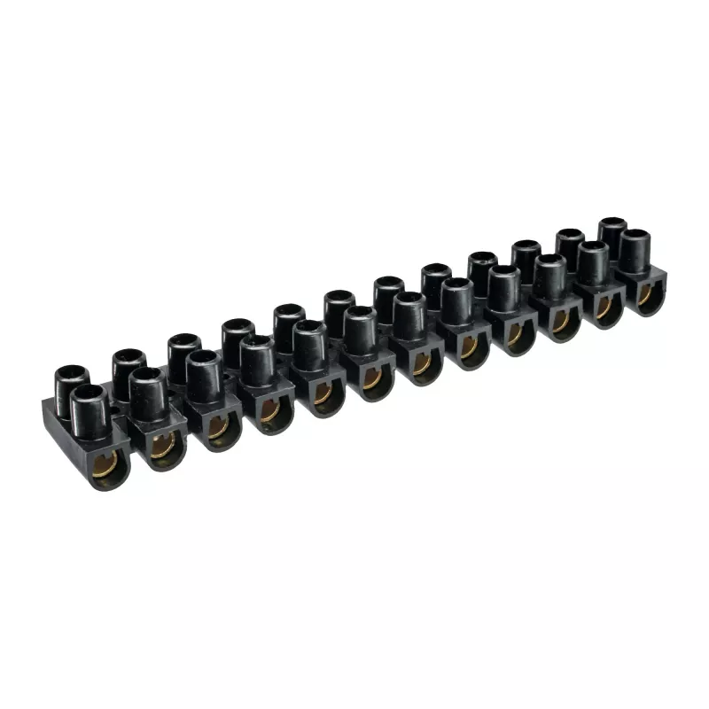 Gnybtų blokas InLine 12 prievadų 6 mm², 400 V, juodas — pakuotėje 10 vnt.