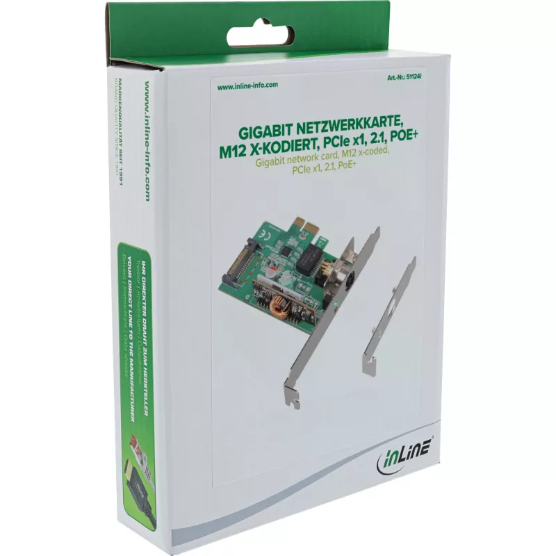 Tinklo plokštė InLine 51124I Vidinė 2500 Mbit/s PCI Express Laidinė
