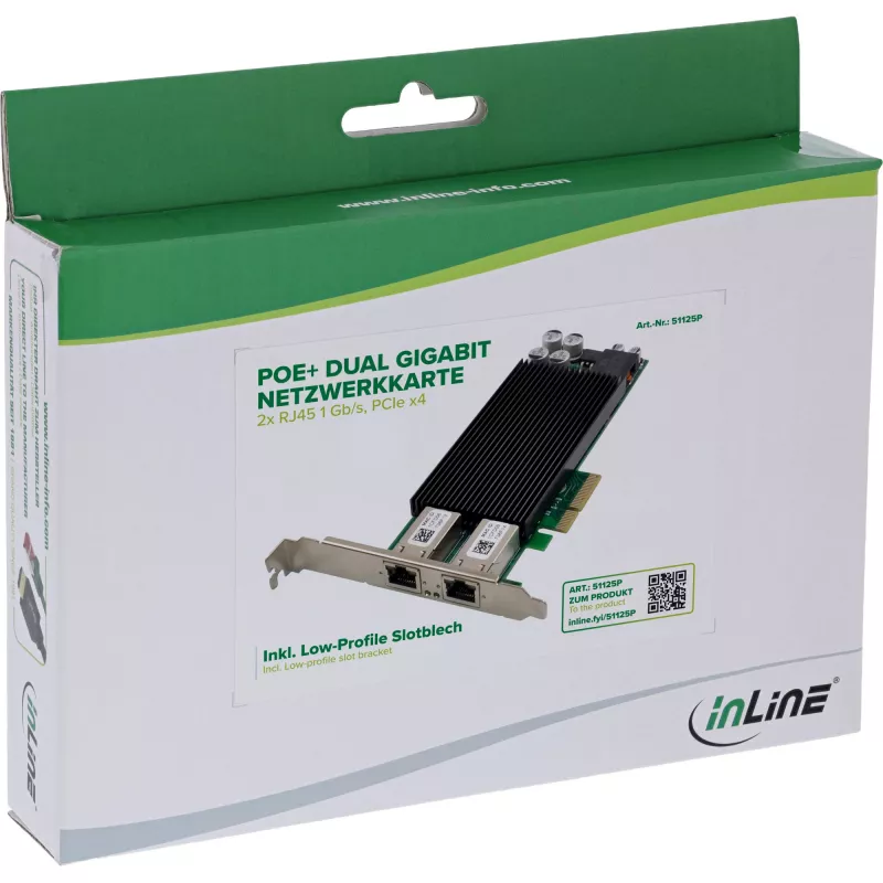 Vidinė eterneto tinklo plokštė InLine 51125P 1000 Mbit/s PCI Express