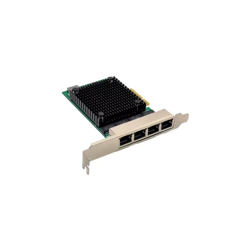 InLine Quad Gigabit tinklo kortelė, 4x RJ45 2.5Gb/s, PCIe x4, su LP laikikliu