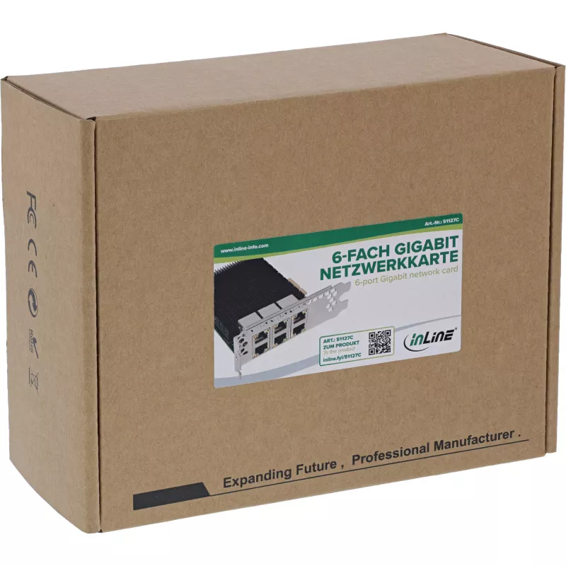 Vidinė eterneto tinklo plokštė InLine 51127C 1000 Mbit/s PCI Express