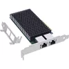 InLine Dual 10-Gigabit tinklo plokštė, 2x RJ45 10Gb/s, PCIe x8, su LP laikikliu