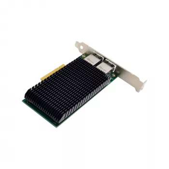 InLine Dual 10-Gigabit tinklo plokštė, 2x RJ45 10Gb/s, PCIe x8, su LP laikikliu