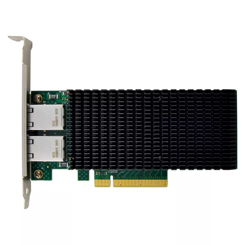 InLine Dual 10-Gigabit tinklo plokštė, 2x RJ45 10Gb/s, PCIe x8, su LP laikikliu