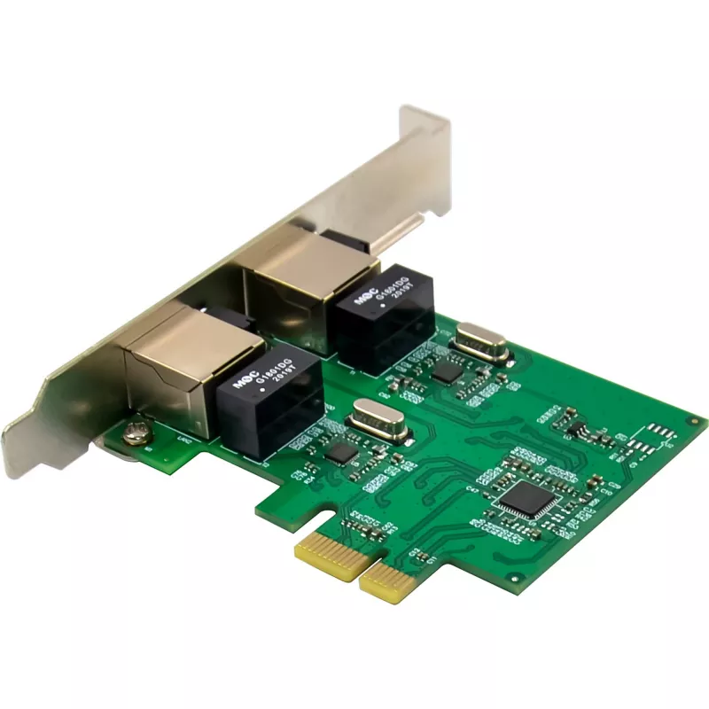 Tinklo plokštė InLine 51128K Dual Gigabit 2x RJ45 PCIe x1