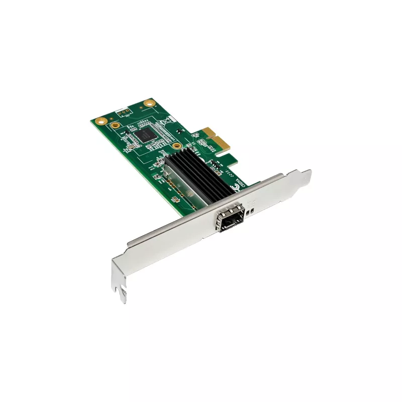 InLine Gigabitinė tinklo plokštė, 1x SFP, PCIe x1, su žemo profilio lizdo laikikliu