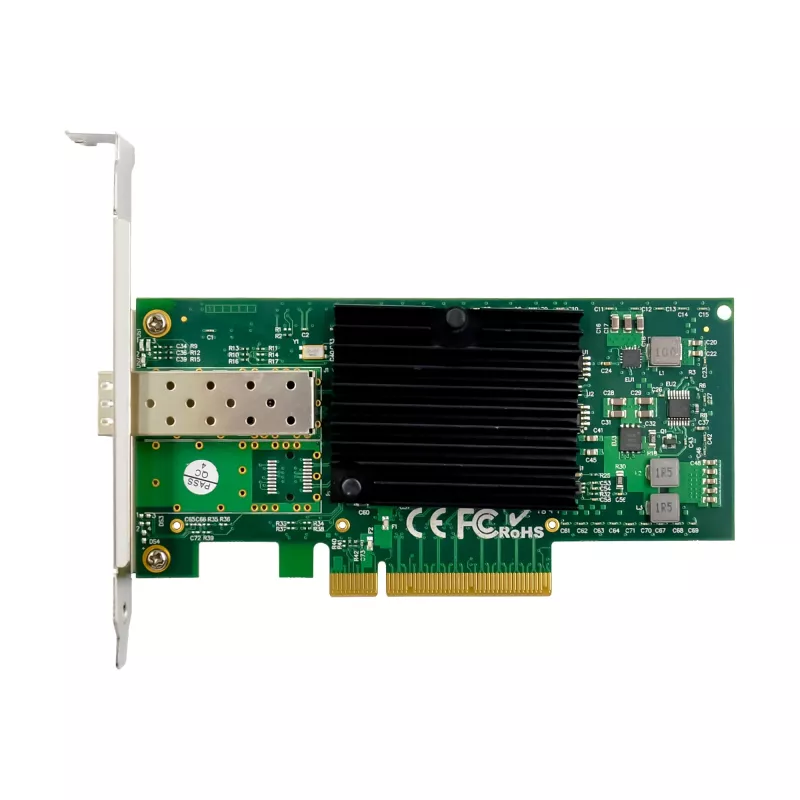 InLine 10 Gigabit tinklo plokštė, 1x SFP+, PCIe x8, komplektuojama su žemo profilio laikikliu