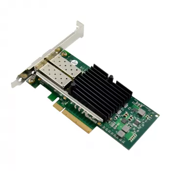 InLine Dual 10 Gigabit tinklo plokštė, 2x SFP+, PCIe x8, įsk. LP laikiklį