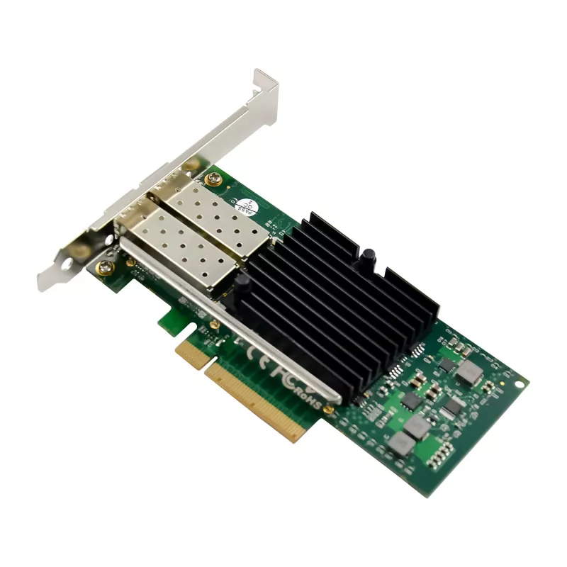 InLine Dual 10 Gigabit tinklo plokštė, 2x SFP+, PCIe x8, įsk. LP laikiklį