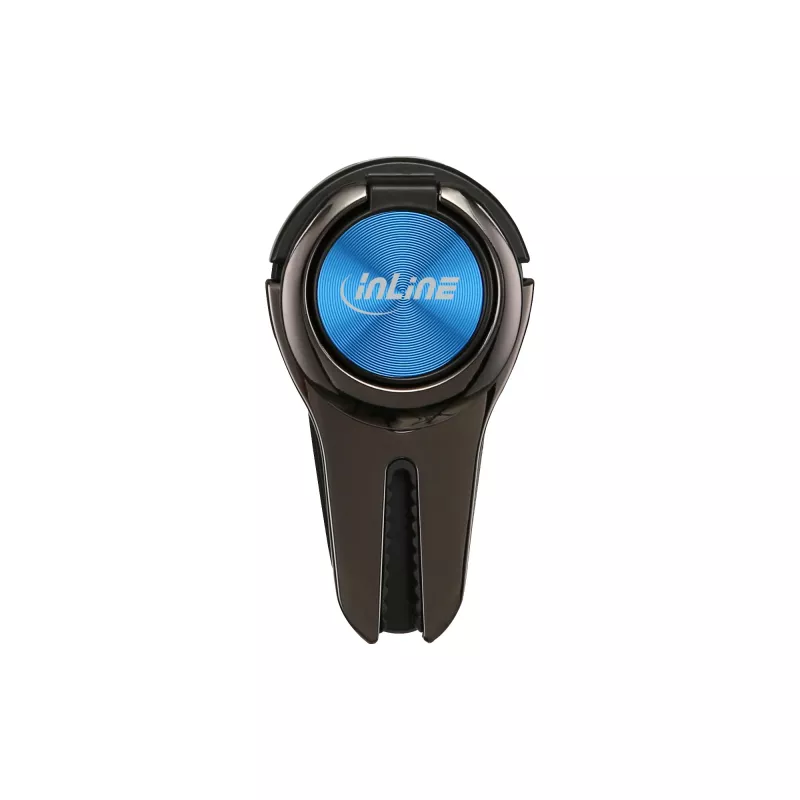 InLine išmaniojo telefono 3-in-1 automobilinis laikiklis, stovas, piršto laikiklis, mėlynas