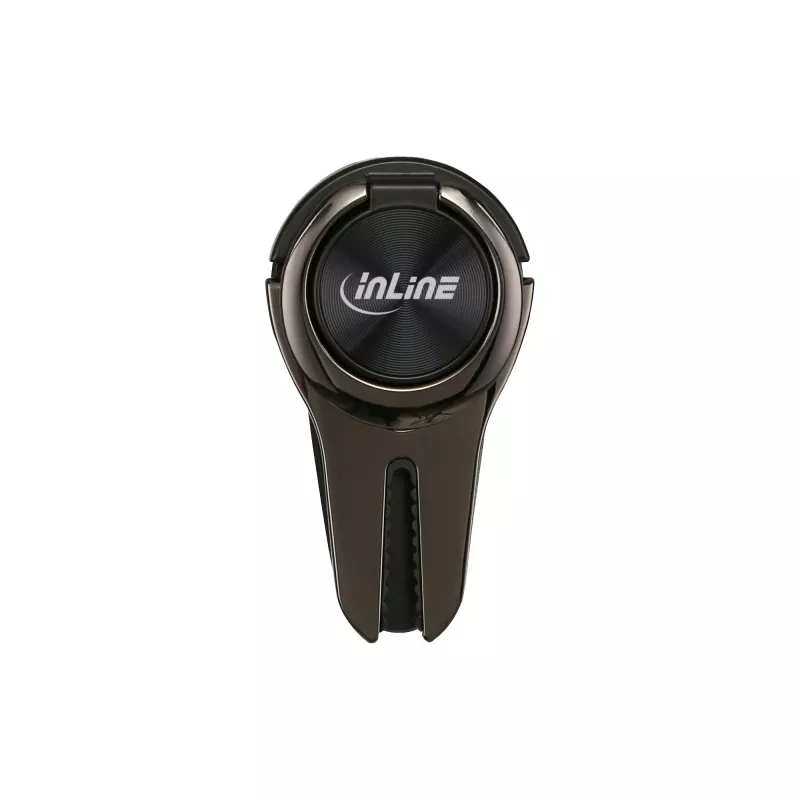 InLine išmaniojo telefono 3 viename automobilio laikiklis, stovas, piršto laikiklis, juodas