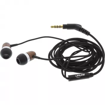 Ausinės InLine woodin-ear In-Ear Headset