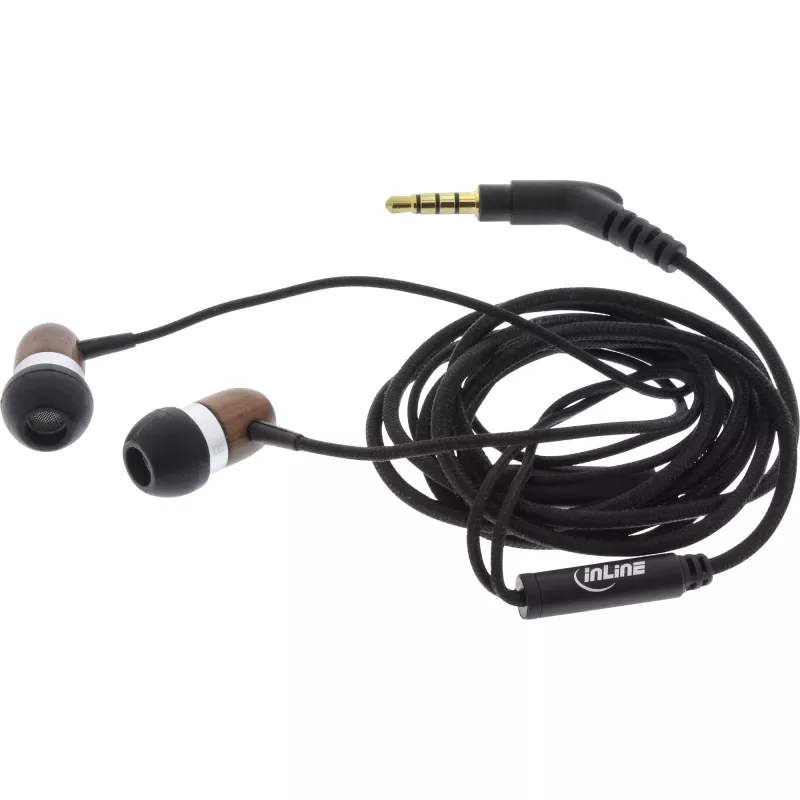 Ausinės InLine woodin-ear In-Ear Headset