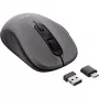 InLine pelė 3 viename, Bluetooth + 2x 2.4 GHz, 5 mygtukų, optinė, pilka/juoda