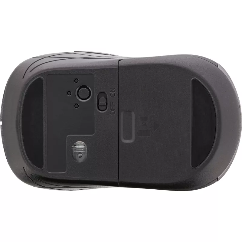 InLine pelė 3 viename, Bluetooth + 2x 2.4 GHz, 5 mygtukų, optinė, pilka/juoda