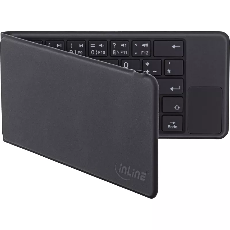 Sulankstoma „Bluetooth“ klaviatūra „InLine BT-Pocket“, skirta iki 3 „Bluetooth“ įrenginių