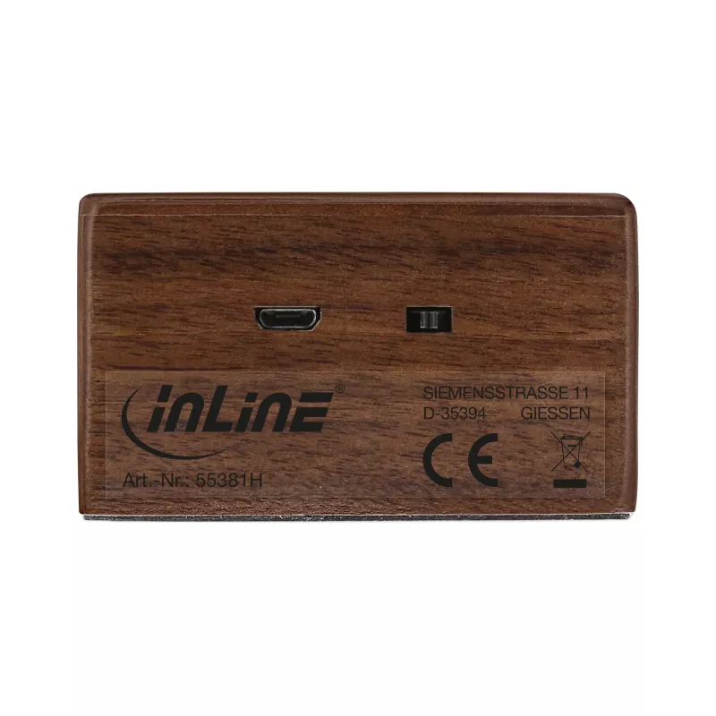 InLine woodbrick, indukcinis garsiakalbis tikrame mediniame korpuse