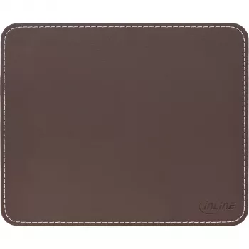 InLine pelės kilimėlis Premium PU Leather 255x220x3mm rudas