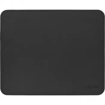 InLine pelės kilimėlis Premium PU Leather juodas, 255x220x3mm