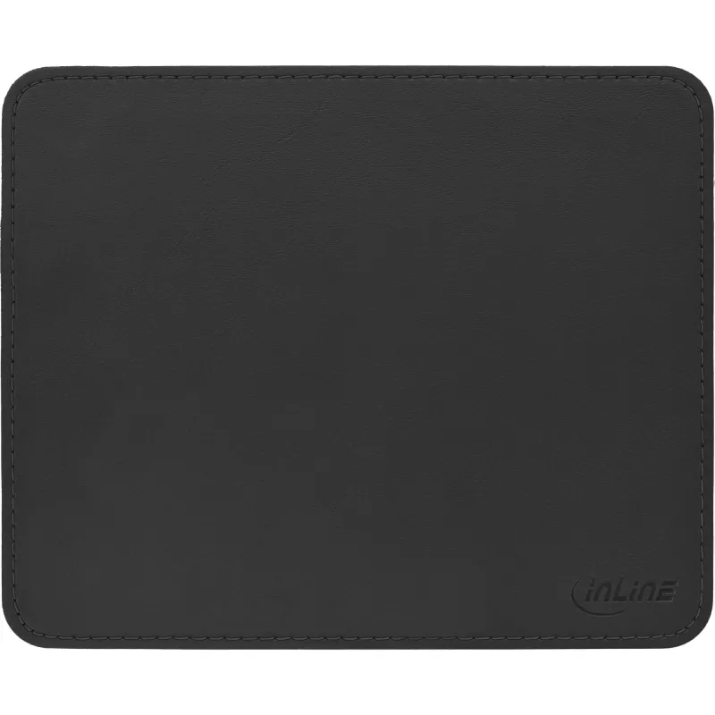 InLine pelės kilimėlis Premium PU Leather juodas, 255x220x3mm