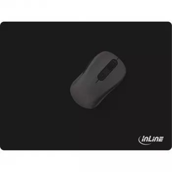 InLine pelės kilimėlis, minkštas žaidimų kilimėlis, 350x260x3mm, juodas