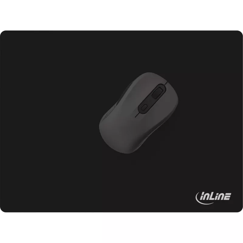 InLine pelės kilimėlis, minkštas žaidimų kilimėlis, 350x260x3mm, juodas