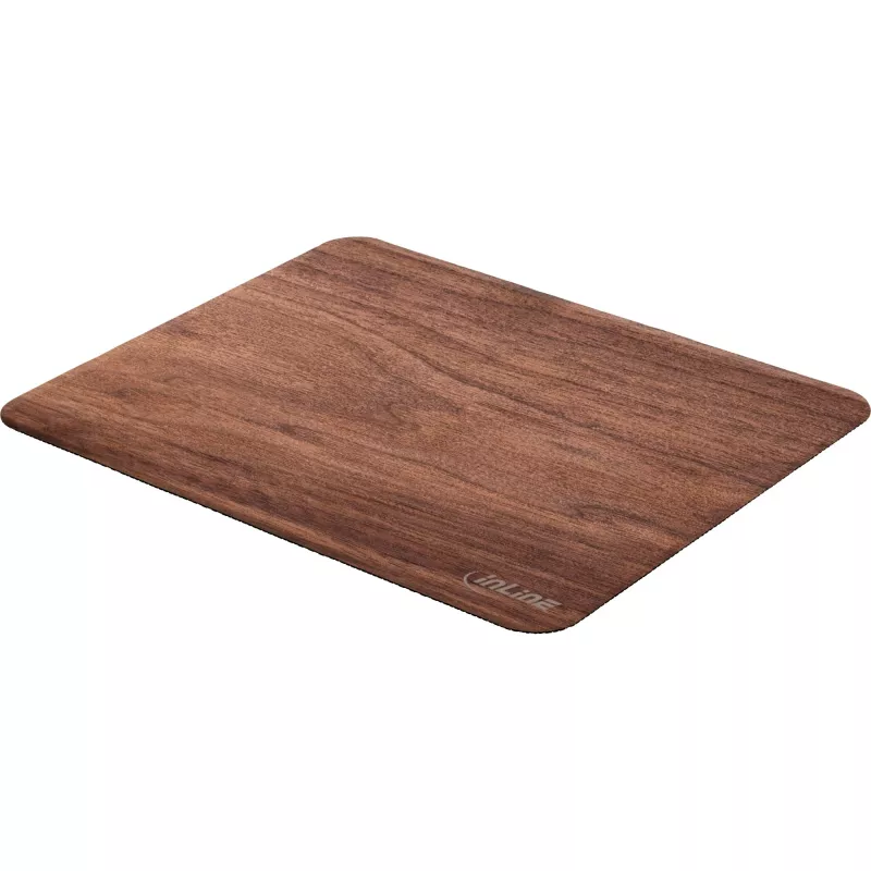 InLine WoodPad, tikros medienos pelės kilimėlis, riešutmedis, 240x200mm
