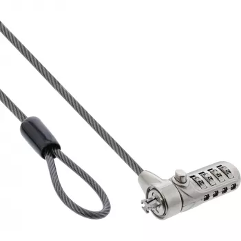 InLine nešiojamojo kompiuterio apsaugos kombinacinė spyna 4,4 mm x 2 m