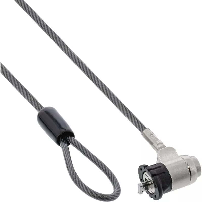 „InLine“ nešiojamojo kompiuterio apsauginis užraktas su raktu, 4,4 mm x 2 m