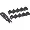 InLine RJ45 prievado blokatorius, pradinis rinkinys su 10 blokatorių ir raktu, juodas