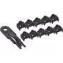 InLine RJ45 prievado blokatorius, pradinis rinkinys su 10 blokatorių ir raktu, juodas