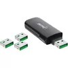 InLine 20 vnt. papildymo rinkinys USB prievadų blokatoriui žalias 55723N