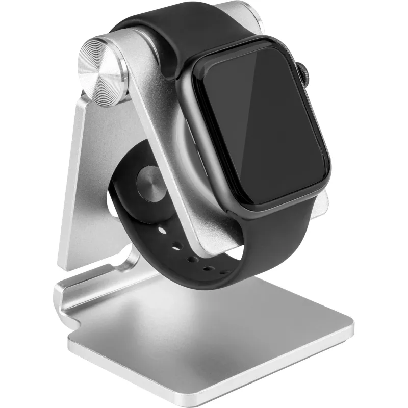InLine aliuminis laikiklis, skirtas „Apple Watch“, sidabrinis