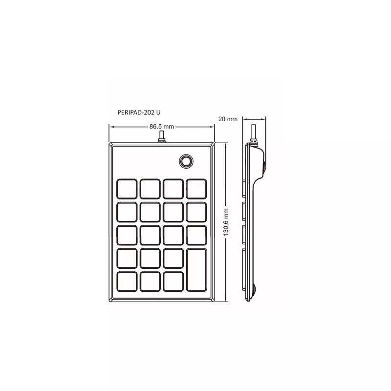 InLine 57161E klaviatūra universali USB No juoda